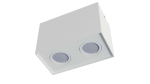 Ceiling spotlight fixture SPOT KALA 2x square white